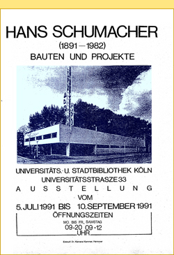 Klemens Klemmer: Hans Schumacher (1891-1982) Bauten und Projekte