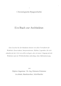 K. Klemmer: Chronologische Baugeschichte